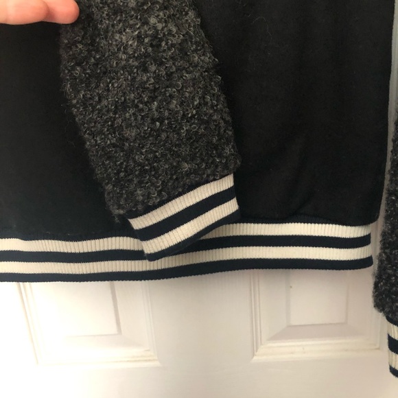 Forever 21 black varsity bomber jacket - Picture 8 of 8